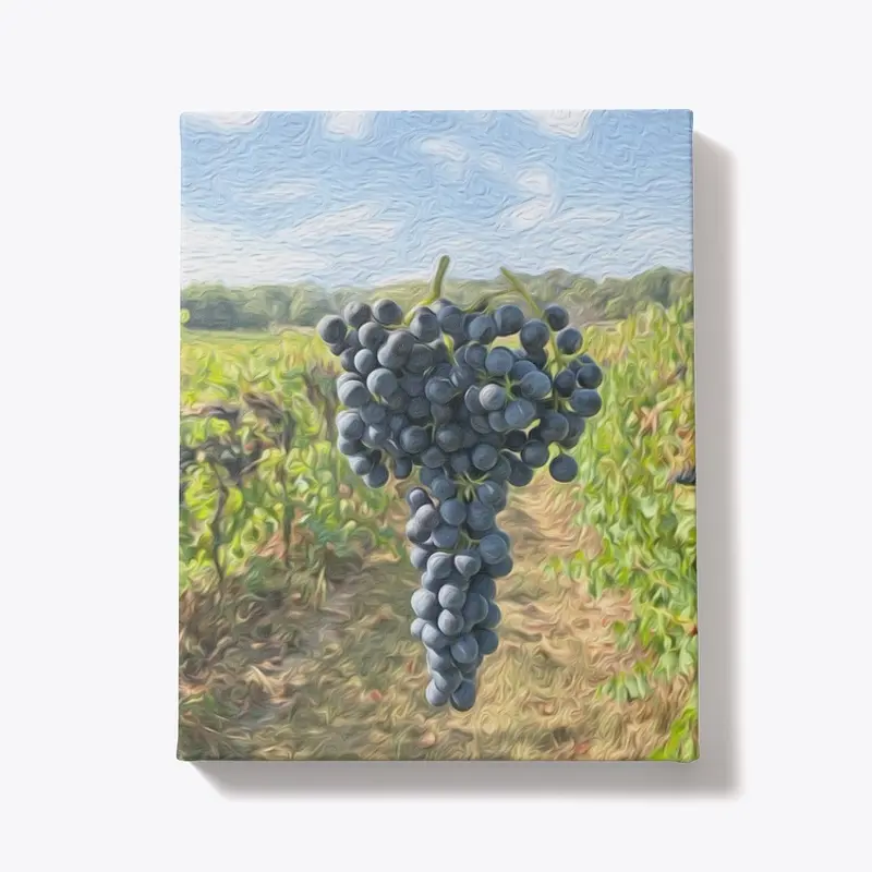 Floating Grapes Canvas